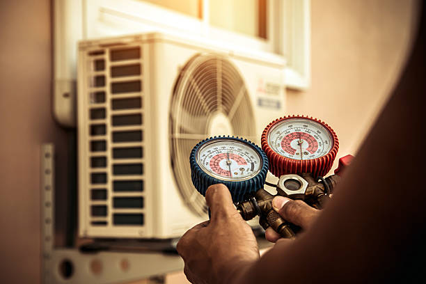 Professional Air Conditioning Service technician working in Bernville, PA